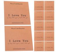 Homoyoyo Lot de 20 Cartes Éducatives Code Morse je T'Aime pour Couples Format Compact Papier Robuste Carte de Mariage Romantique et Apprentissage Ludique et Célébrations