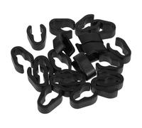 Homoyoyo Lot de 20 Clips en Plastique pour Câble de Pied de Microphone, Serrage-câble Ajustable et Flexible, Pinces pour Perche Micro Compatibles Karaoké, Studio et Spectacle en Direct