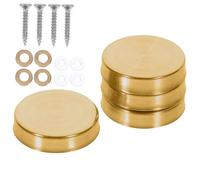 Homoyoyo Lot de 20 Clous Décoratifs en Acier Inoxydable 304 Brossé, Capuchons de Fixation Miroir 22 Mm, Quincaillerie pour Meubles en Verre, Fixation Murale Intérieur Extérieur, Matériel
