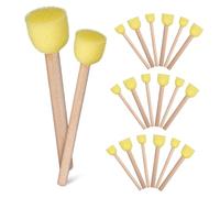 Homoyoyo Lot de 20 Éponges à Peinture en Mousse pour Garçon Et Filles, Taille 1,5 Cm Et 2 Cm, Accessoires Bois Légers, Outil DIY Préscolaire, Peinture Créative, Activités Manuelles Éducatives