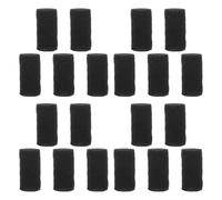 Homoyoyo Lot de 20 Éponges de Préfiltration pour Aquarium Noir, Filtre Éponge Léger et Facile à Nettoyer, Rouleau en Mousse pour Aquariums d'eau Salée et Usage en Voyage