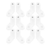 Homoyoyo Lot de 20 Équerres L en Plastique Transparent, Support D'entretoise de Circuit Imprimé, Vis et Entretoises pour Fixation de Cartes Mères, Support D'étagère Industriel, Montage