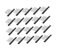 Homoyoyo Lot de 20 Mini Pinces à Cheveux en Métal, Peigne à Griffes 5 Dents, pour Pinces à Perruques et Extensions de Cheveux