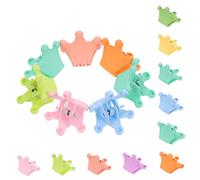 Homoyoyo Lot de 20 Mini Pinces à Griffes Petites pour Garçon et Filles, Couleur Unie, Résine et Fer, Adaptées aux Cheveux Fins, Accessoires Coiffure Fille, Usage Quotidien, Forme Couronne