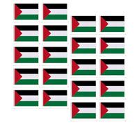 Homoyoyo Lot de 20 Petits Drapeaux Palestiniens 20X28 CM Bâtons en Plastique 40 CM Drapeaux Portatifs Décoratifs Sportifs pour Événements et Décoration Extérieure Légers et Résistants