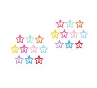 Homoyoyo Lot De 20 Pinces à Cheveux Étoiles Kawaii Colorées - Accessoires Antidérapants Pour Filles - Idéal Pour Coiffures Créatives Et Festives