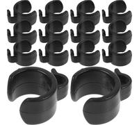 Homoyoyo Lot de 20 Pinces de Câble 20 Mm pour Pied de Microphone Support de Fixation de Câble en Plastique Robuste Clips Micro Polyvalents pour Trépied sur Scène Studio