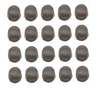 Homoyoyo Lot de 20 Pointes De Stylet Capacitives en Fibre Conductrice, Protection Écran pour Stylets Tactiles, Compatibles Crayon Numérique, Haute Sensibilité, Diamètre 5mm Et 6mm, Couleur Argentée