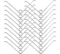 Homoyoyo Lot de 20 Ressorts de Rechange pour Sécateur à Main Jardinage Ressorts V en Acier Inoxydable Blanc Accessoires pour Coupe Branches Pièces de Remplacement pour Outils de