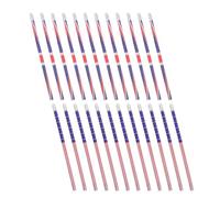 Homoyoyo Lot de 24 Crayons en Bois à Motifs Drapeaux Nationaux Couleurs Vives Légers et Portables pour École Bureau et Fêtes Patriotiques Noël Crayons à L'Effigie du Drapeau de