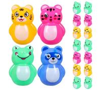 Homoyoyo Lot de 24 Mini Jouets Culbuteurs en Abs, Formes D’animaux Variés, Surface Lisse, Décoration Intérieure et Pédagogique pour Garçon et Filles, Présents Fête, École Style Aléatoire