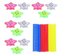 Homoyoyo Lot de 24 Réflecteurs de Vélo Colorés en PVC pour Garçon et Filles, Accessoires Vélo Réflexion et Design Ludique, Sécurité Améliorée pour Balades Nocturnes