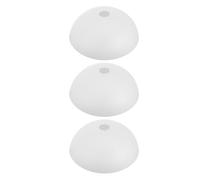 Homoyoyo Lot de 3 Abat-jour Champignon en Plastique, Grand Modèle Trou Central 42 Mm, Abat-jour Boule pour Lampe de Table, Lampadaire et Applique Murale, Décoration Intérieure, Diffuseur