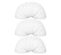 Homoyoyo Lot de 3 Abat-jour Décoratifs en Papier de Riz pour Lampadaire, Style Européen, Couverture Légère, 30 Cm, Éclairage Chaleureux pour Chambre, Hôtel et Bureau