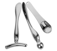 Homoyoyo Lot de 3 Bâtonnets de Massage Oculaire en Métal Compact Multifonctionnel pour Application Crème Contour des Yeux et Massage Facial, Roll-on Visage Précis pour Soins Peau Délicate