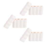 Homoyoyo Lot de 3 Boîtes de Rangement pour Piles AA 4 Emplacements Étui de Voyage Étanche et Antichoc Organiseur Portable Camping-Car Bureau et Voiture Protection Poussière et