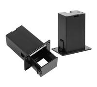 Homoyoyo Lot de 3 Boîtiers de Batterie 9v en Plastique Léger pour Micro de Basse Actif, Support de Pile Solide et Pratique, Accessoires Guitare pour Installation Facile et Usage