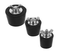 Homoyoyo Lot de 3 Bouchons Antigel pour Piscine 25mm, 32mm et 38mm Bouchons D'expansion en Caoutchouc Résistants pour Vidange, Skimmer et Tuyaux de Refoulement, Protection Hivernale
