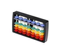 Homoyoyo Lot de 3 Bouliers en Plastique Colorés, 5 Perles par Tige, Abaque Arithmétique Portable pour Garçon et Filles, Outil de Calcul Éducatif Léger et Adapté aux Apprentissages