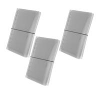 Homoyoyo Lot de 3 Couvertures Souples Transparentes Pvc pour Classeur A6 à 6 Anneaux, Rechargeables et Légères, avec Fermeture Élastique, pour Agenda, Organiseur et Planificateur de Bureau