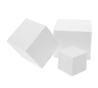 Homoyoyo Lot De 3 Cubes en Mousse Blanche - Accessoires Photo Parfaits pour La Décoration Intérieure Et Les Séances Photo Festives