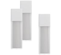 Homoyoyo Lot De 3 Flacons Pompe Sans Air 50ml Carrés Pour Lotion Rechargeable Voyage Utilisation Cosmétique