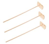Homoyoyo Lot de 3 Mini Râteaux en Bambou pour Bac à Sable Zen Outils de Table pour Dessin sur Sable Micro-Outils de Jardin Zen pour Décoration Intérieure et Contemplation