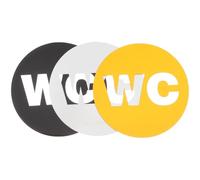 Homoyoyo Lot de 3 Panneaux de Signalisation Wc Autocollants Muraux, 3 Couleurs, Plaques D’identification pour Toilettes Professionnelles, Signalétique pour Entreprises, Usage Intérieur,