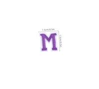 Homoyoyo Lot De 3 Patchs Brodés En Feutre Pour Robe Badges Patchs De Réparation Lettres Éducatives En Feutre Panneau Interchangeable Fil À Broder Violet