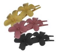 Homoyoyo Lot de 3 Pinces à Cheveux Fleurs pour Femmes, Clips Crocodiles en Pc, Design Chic et Élégant, Polyvalents et Faciles à Utiliser pour Coiffure et Sortie Décontractée