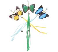 Homoyoyo Lot de 3 Têtes de Rechange pour Interactif Chat, Bâtonnets Colorés Bleu, Vert et Jaune, Légers et Flexibles, Jouets pour Chats D’intérieur et Chatons, Stimulation de L’Instinct