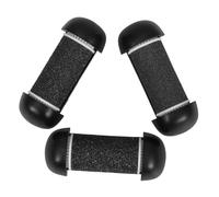 Homoyoyo Lot De 3 Têtes De Rechange Pour Râpe Électrique à Pied, Taille Standard, Rouleaux Abrasifs Noirs, Outil De Soin Des Pieds Pour Usage Domestique Et Voyage