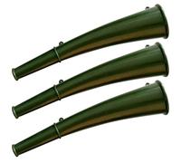 Homoyoyo Lot de 3 Trompettes de Signalisation Tactiques Couleur Vert Militaire, Cornes Multifonctionnelles pour Randonnée et Survie en Extérieur, Klaxons Compacts Légers Adaptés