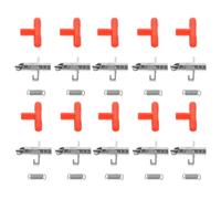 Homoyoyo Lot de 30 Sets de Abreuvoirs Automatiques pour Lapins Matériel D’Abreuvement 10 Embouts à Tétine 10 Raccords en T et 10 Ressorts Équipement Solide pour Cages et Élevage de