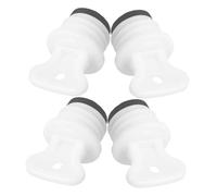 Homoyoyo Lot de 4 Bouchons de Remplacement Étanches pour Bouillotte Caoutchouc PP Résistant Taille Moyenne Joint Compatible Bouillottes Standard Anti-Fuite pour Thérapie Chaude et