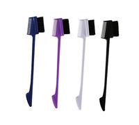 Homoyoyo Lot De 4 Brosses à Sourcils Multifonctions, Petite Taille, En Abs Et Nylon, Peigne Et Pinceau à Sourcils, Pour Femmes, Usage Professionnel Et Quotidien, Couleurs Assorties