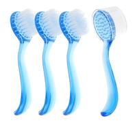 Homoyoyo Lot De 4 Brosses Nettoyantes Visage Grand Format Avec Poils Doux Et Manche Ergonomique, Unisexes, Exfoliation Profonde Pour Peau Sensible, Usage Humide Ou Sec