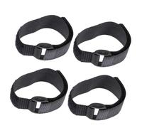 Homoyoyo Lot de 4 Colliers Antibruit pour Volailles, Ceinture à Cou de Coq en Nylon Noir, Réglable et Solide, Accessoires Agricoles Anti-Chant Silencieux pour Poulets et Canards,