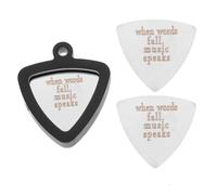 Homoyoyo Lot de 4 Médiators pour Guitare Électrique et Acoustique, Clips en Silicone Épais Triangulaires 3 Médiators en Acier Inoxydable, Accessoires pour Jeu Confortable et Protection