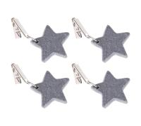 Homoyoyo Lot de 4 Pinces à Nappe en Terrazzo Gris Poids Décoratifs Réutilisables pour Table Accessoires Résistants au Vent Cuisine Salle à Manger Pique- et Extérieur