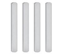 Homoyoyo Lot de 4 Plaques d'acier Lestées Anti-Rouille Coins Arrondis pour Gilet Lesté Équipement de Musculation Polyvalent Bande d'acier Porteuse pour Entraînement Fitness et Exercices