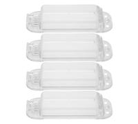 Homoyoyo Lot de 4 Plaques de Protection pour Interrupteur à Bascule Transparentes Cache-Interrupteur Mural en Plastique Étanche Protection D’Interrupteur Sécurisée pour Maison et Bureau