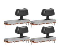 Homoyoyo Lot de 4 Potentiomètres à Glissière Linéaire 45 Mm, Interrupteur Push-pull Métallique, Potentiomètre 10k pour Réglage de Volume, Compatible Tables de Mixage et Consoles Audio,
