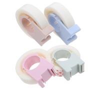 Homoyoyo Lot de 4 Rubans Correcteurs Invisibles Rechargeables avec Dévidoir Compact Ruban Adhésif Transparent Multi-Usages pour Fournitures Scolaires et Bureau Correction Nette et Portable