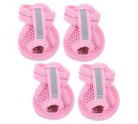 Homoyoyo Lot de 4 Sandales Respirantes pour Chien Chaussures Anti-Dérapantes en Maille Bottes d'Été pour Animaux de Compagnie Protection Taille 1