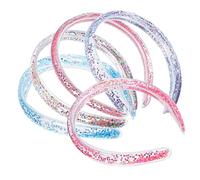 Homoyoyo Lot de 5 Bandeaux Décoratifs à Paillettes et Sables Mouvants Accessoires de Cheveux Colorés Élégants et Couvre-Chefs pour Fêtes et Événements