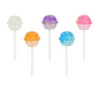 Homoyoyo Lot de 5 Breloques en Résine de Sucettes Miniatures Multicolores pour Bricolage Créatif, Fabrication de Bijoux et Décorations Ludiques