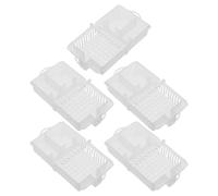 Homoyoyo Lot de 5 Cages d'Apiculture en Plastique Transparent Système de Ventilation Double Compartiment Boîte d'Élevage pour Ruches Transport Léger et Protection Optimale des Abeilles