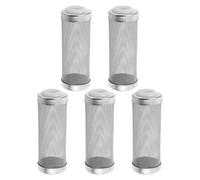 Homoyoyo Lot de 5 Couvercles d'Entrée de Filtre d'Aquarium 16 MM en Acier Inoxydable, Grille à Mailles Fines, Protection pour Crevettes et Alevins, Filet Solide pour Pompe et Filtre