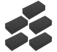 Homoyoyo Lot de 5 Éponges à Cheveux Noires pour Salon et Domicile, Éponge en Mousse Portable pour Nettoyage Rapide et Coupe des Cheveux